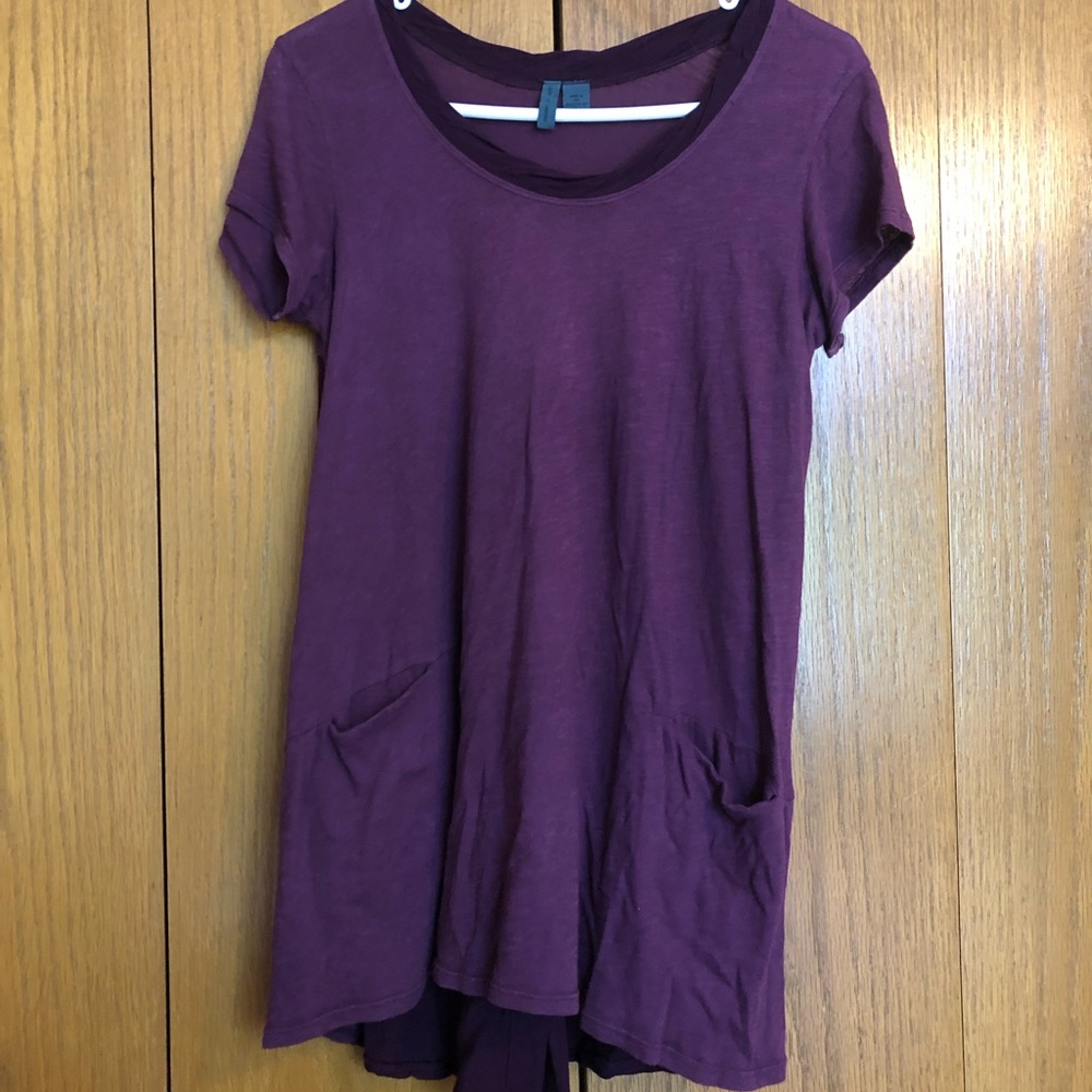 Anthropologie Long Stylish Shirt with Accent Back